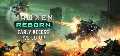 Steam header art for HAWKEN REBORN