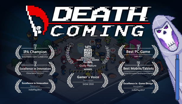 Death Coming, jogo de puzzle em pixel art, está gratuito para PC