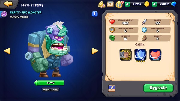 Screenshot of Tactical Monsters Rumble Arena
