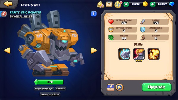 Screenshot of Tactical Monsters Rumble Arena