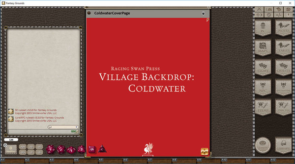 скриншот Fantasy Grounds - Village Backdrop: Coldwater (5E) 3