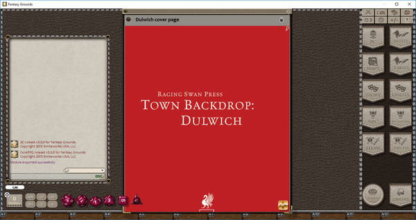 скриншот Fantasy Grounds - Town Backdrop: Dulwich (5E) 2