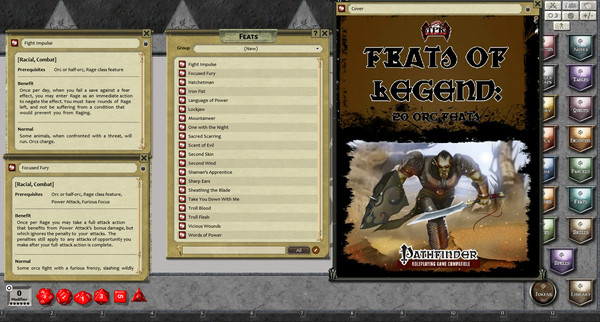 скриншот Fantasy Grounds - Feats of Legend: 20 Orc Feats (5E) 2