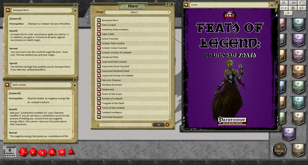 скриншот Fantasy Grounds - Feats of Legend: 20 Undead Feats (PFRPG) 1