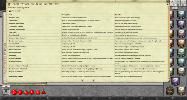 Fantasy Grounds - Feats of Legend: 20 Undead Feats (PFRPG) for steam Fantasy Grounds - Feats of Legend: 20 Undead Feats (PFRPG) for steam