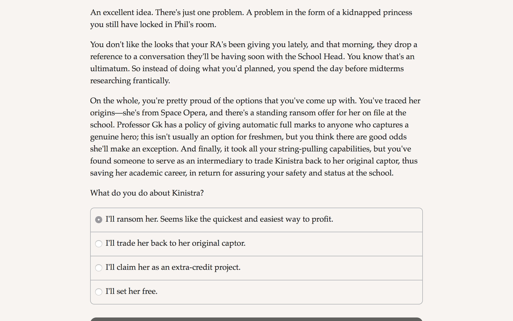 Grand Academy for Future Villains Demo #3