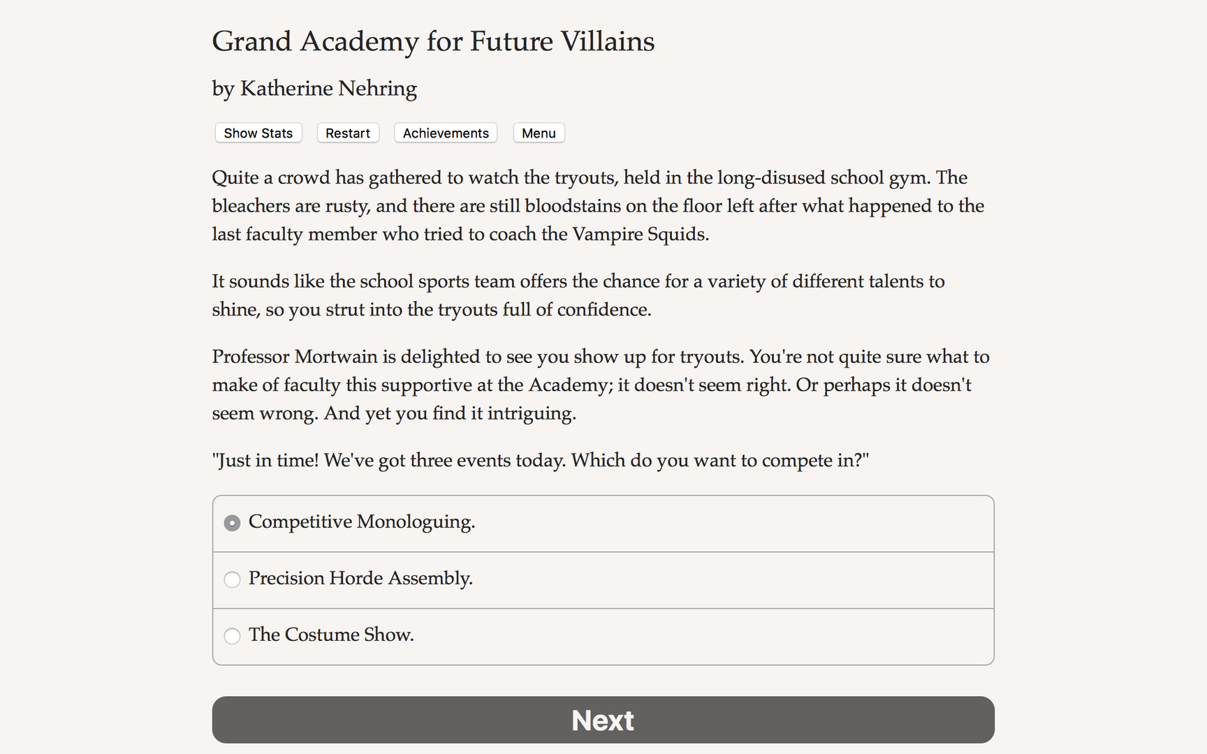 Grand Academy for Future Villains Demo #4