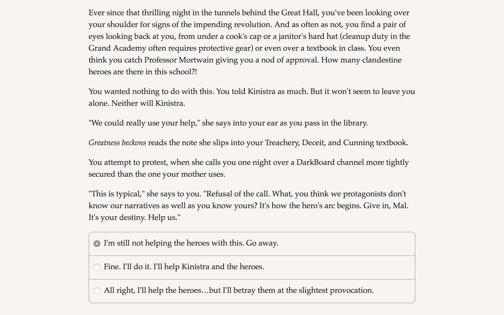 Grand Academy for Future Villains Demo #5