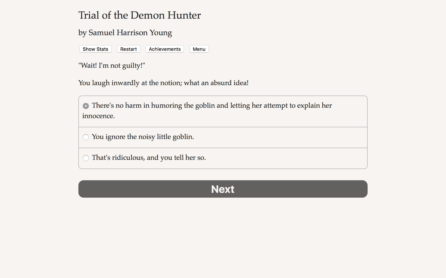 Trial of the Demon Hunter Demo #3