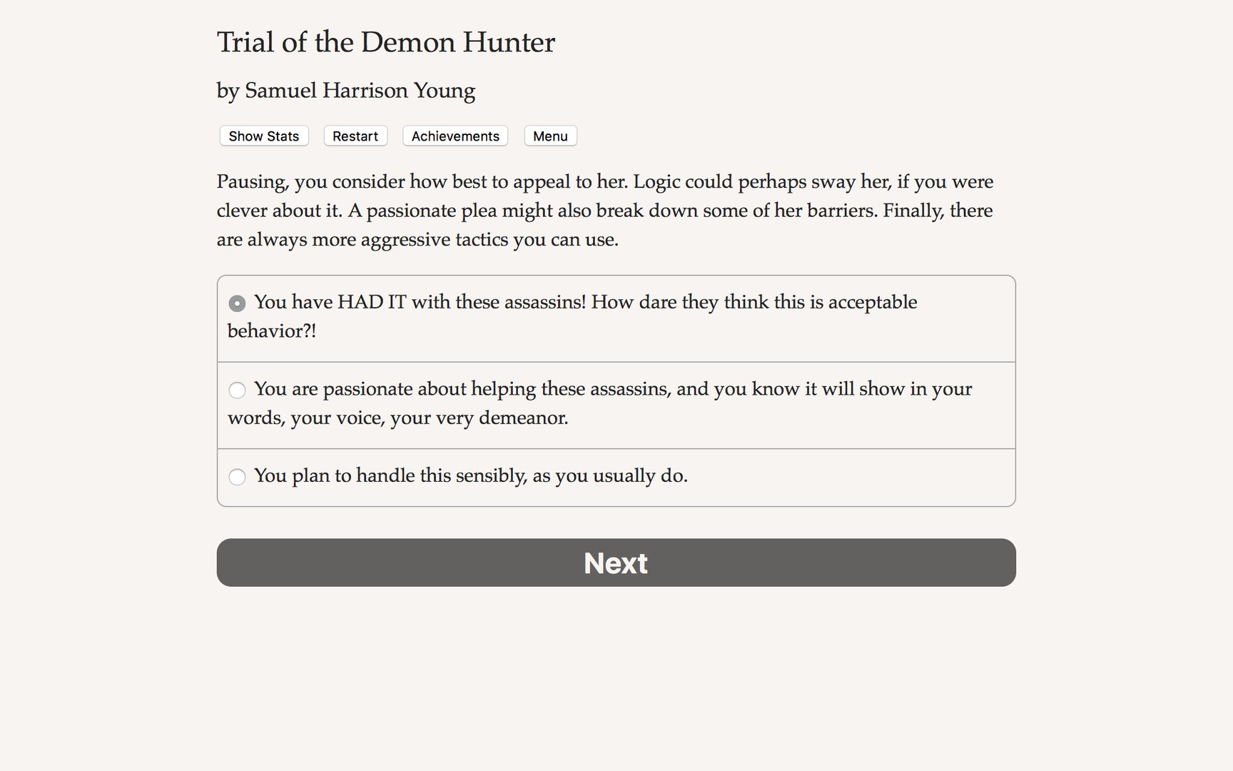 Trial of the Demon Hunter Demo #5