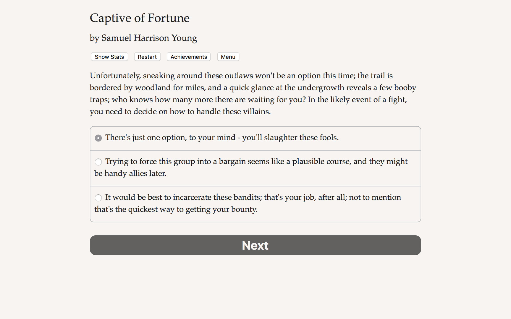 Captive of Fortune Featured Screenshot #1