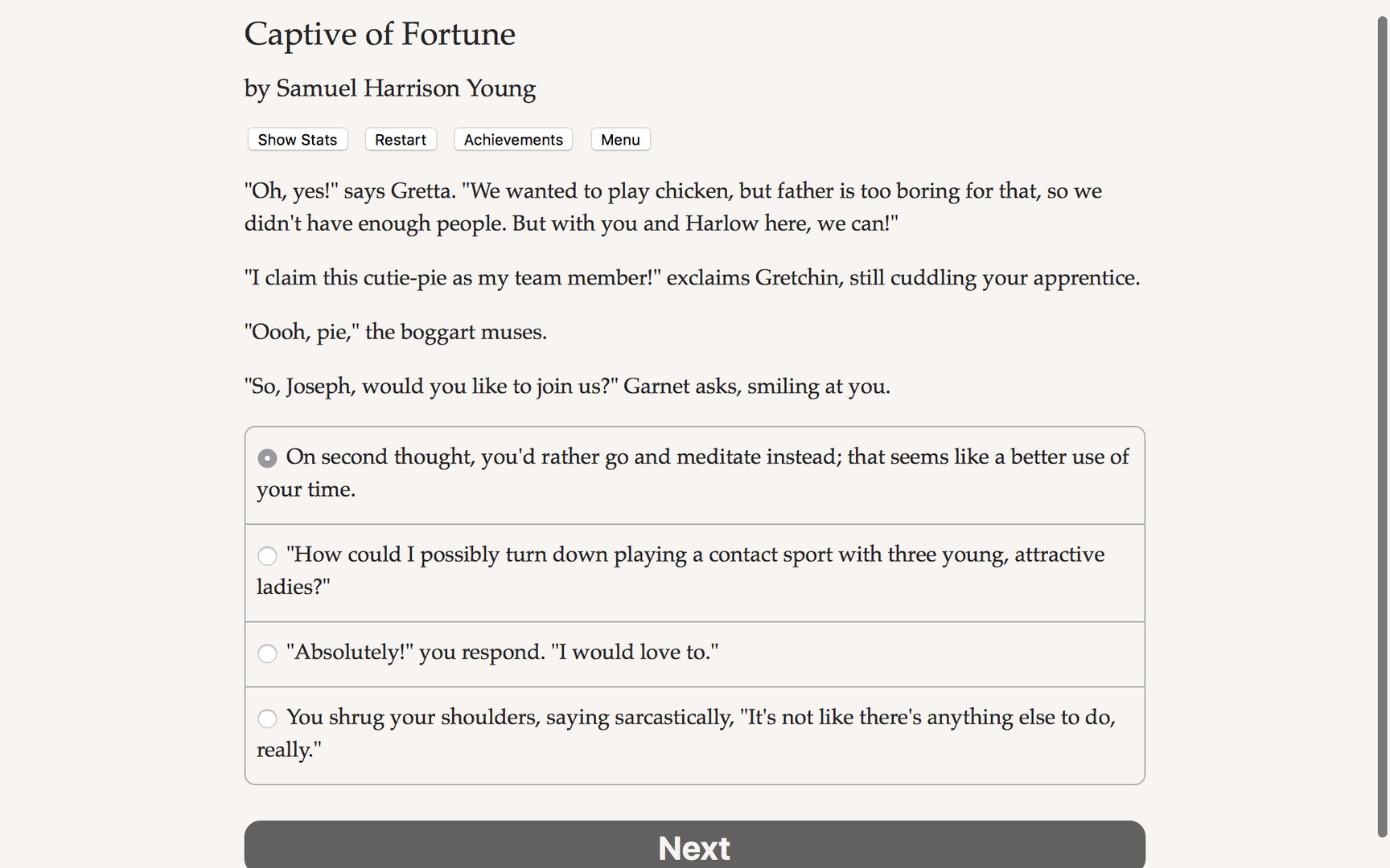 Captive of Fortune Demo #4