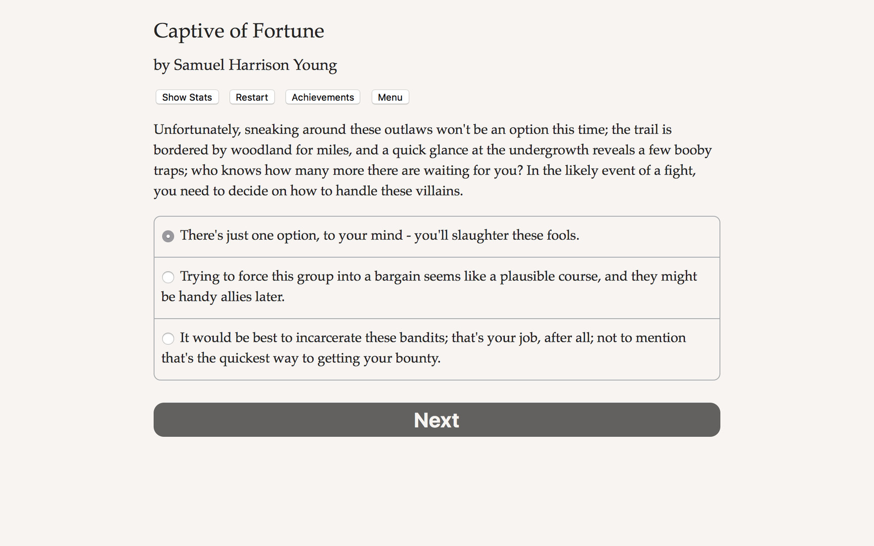 Captive of Fortune Demo #0