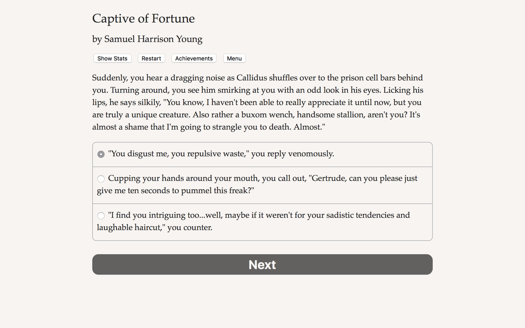 Captive of Fortune Demo #3