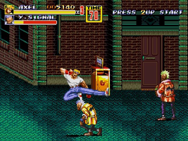 Melhor Jogo de Luta do Mega Drive Gênesis Streets of Rage 