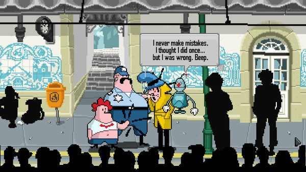 Detective Case and Clown Bot in: The Express Killer