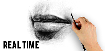 Portrait Drawing Fundamentals Course: How to Draw Lips – Real-Time Demo banner