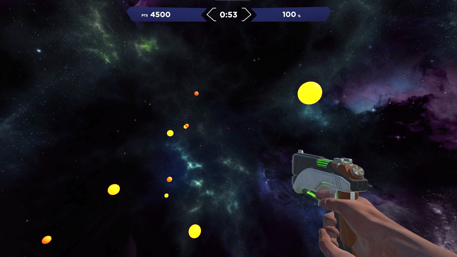 Jogador jogando uma competição de tiro espacial multijogador em ritmo  acelerado usando a configuração de jogos para pc, tendo um tempo relaxante  em casa. homem afro-americano streaming de jogo de simulação online