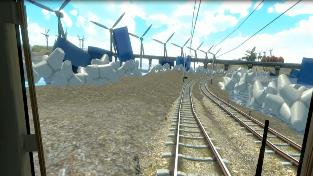 screenshot of 鉄道運転士VR 2