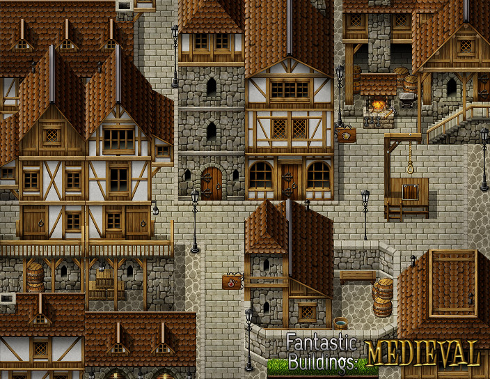 RPG Maker MV - Fantastic Buildings: Medieval #2