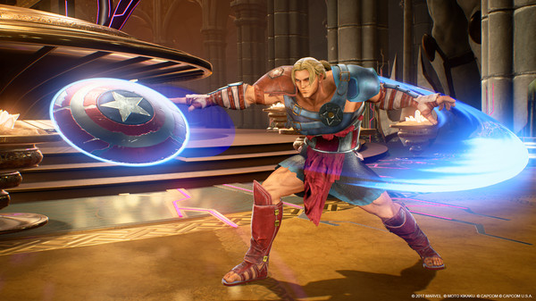 KHAiHOM.com - Marvel vs. Capcom: Infinite - Captain America Gladiator Costume