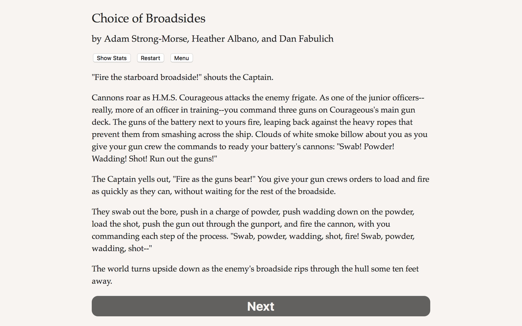 Choice of Broadsides Featured Screenshot #1