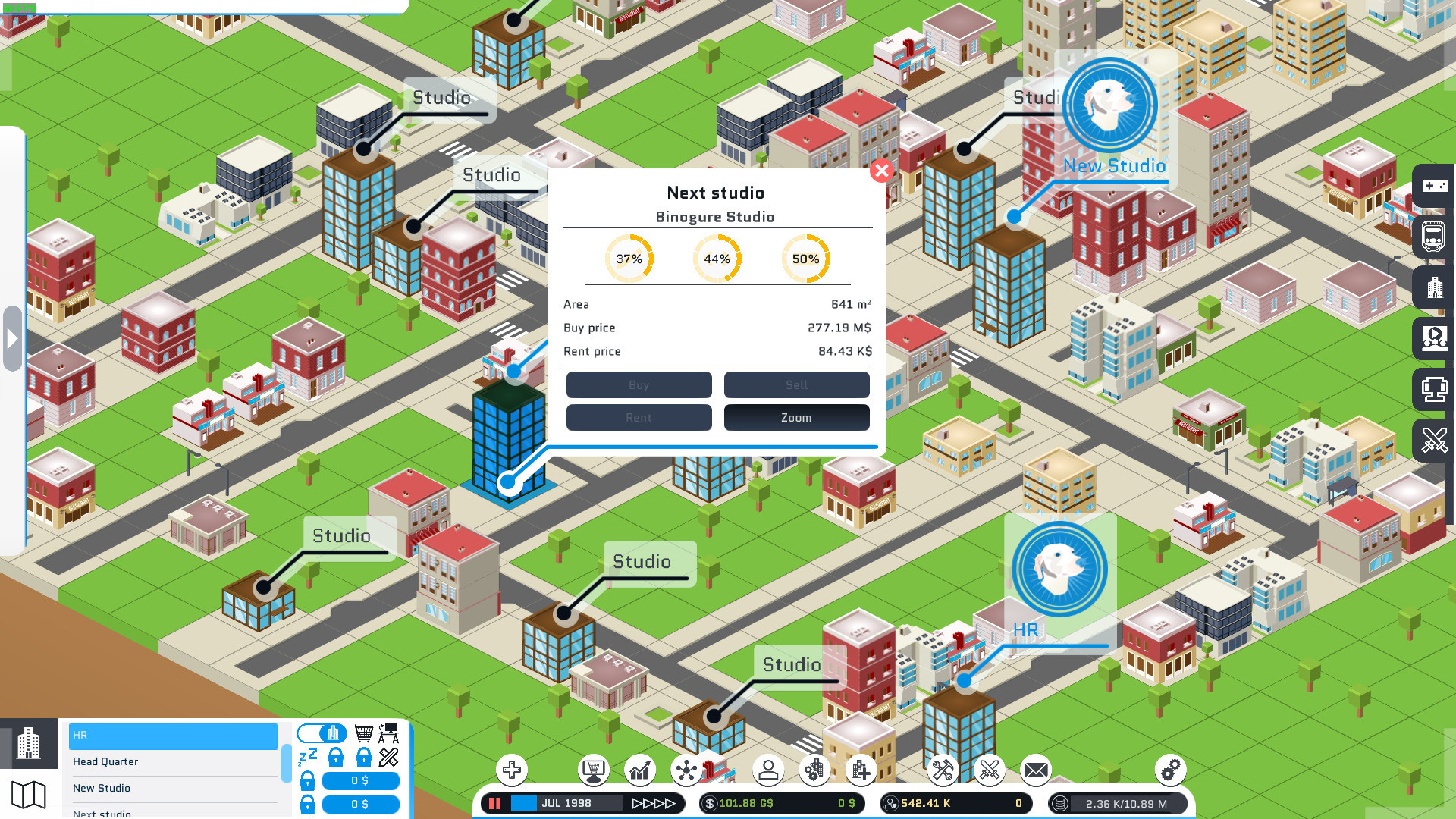 City Game Studio: a tycoon about game dev screenshot 3