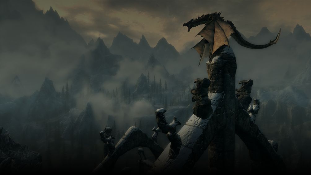 The Elder Scrolls V: Skyrim - Imagem de Fundo do Jogo