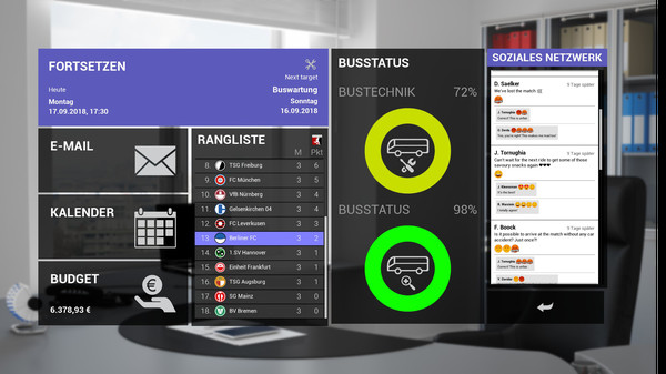 скриншот Fernbus Simulator - Fußball Mannschaftsbus 1