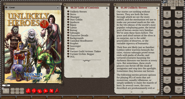 скриншот Fantasy Grounds - Unlikely Heroes (5E) 3