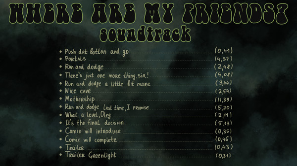 Where Are My Friends? - Soundtrack