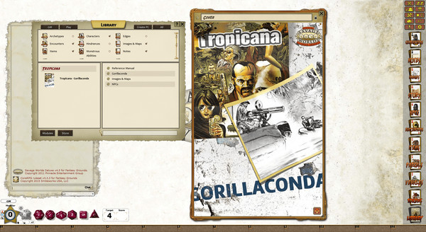скриншот Fantasy Grounds - Tropicana: Gorillaconda (Savage Worlds) 3