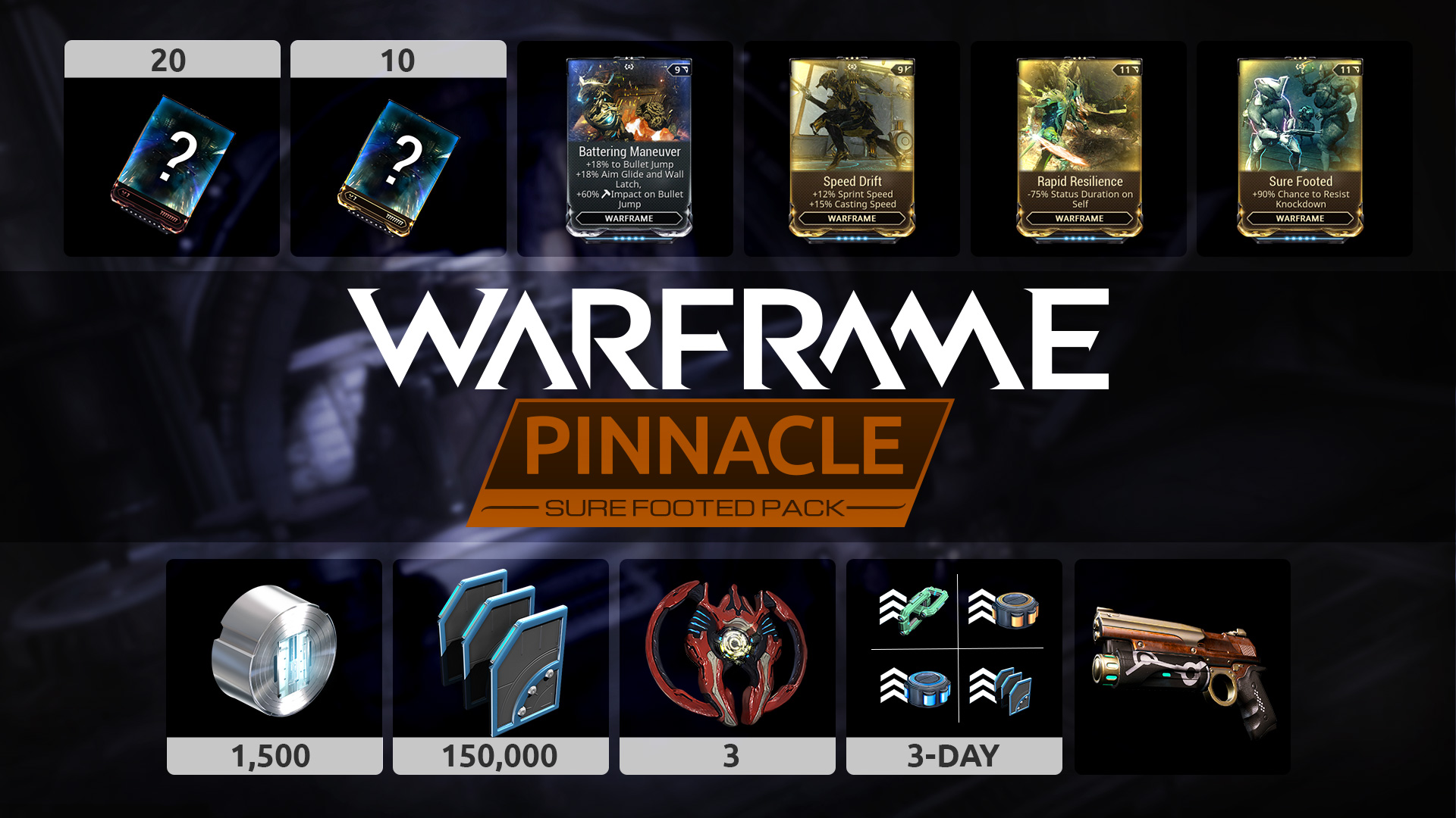 Warframe: Sure Footed Pinnacle Pack Featured Screenshot #1