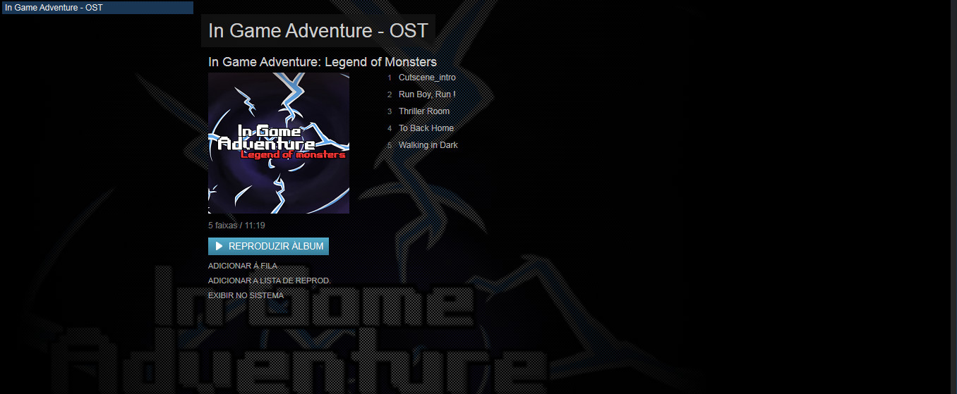 In Game Adventure: — Original Soundtracks Featured Screenshot #1