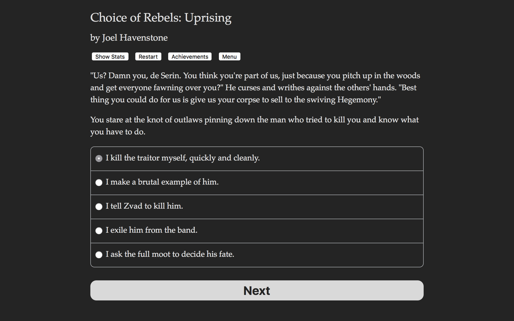 Choice of Rebels: Uprising Demo #2