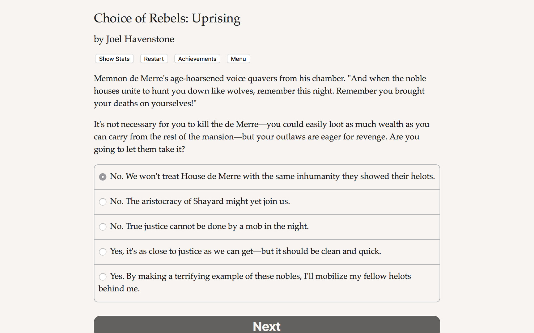 Choice of Rebels: Uprising Demo #3