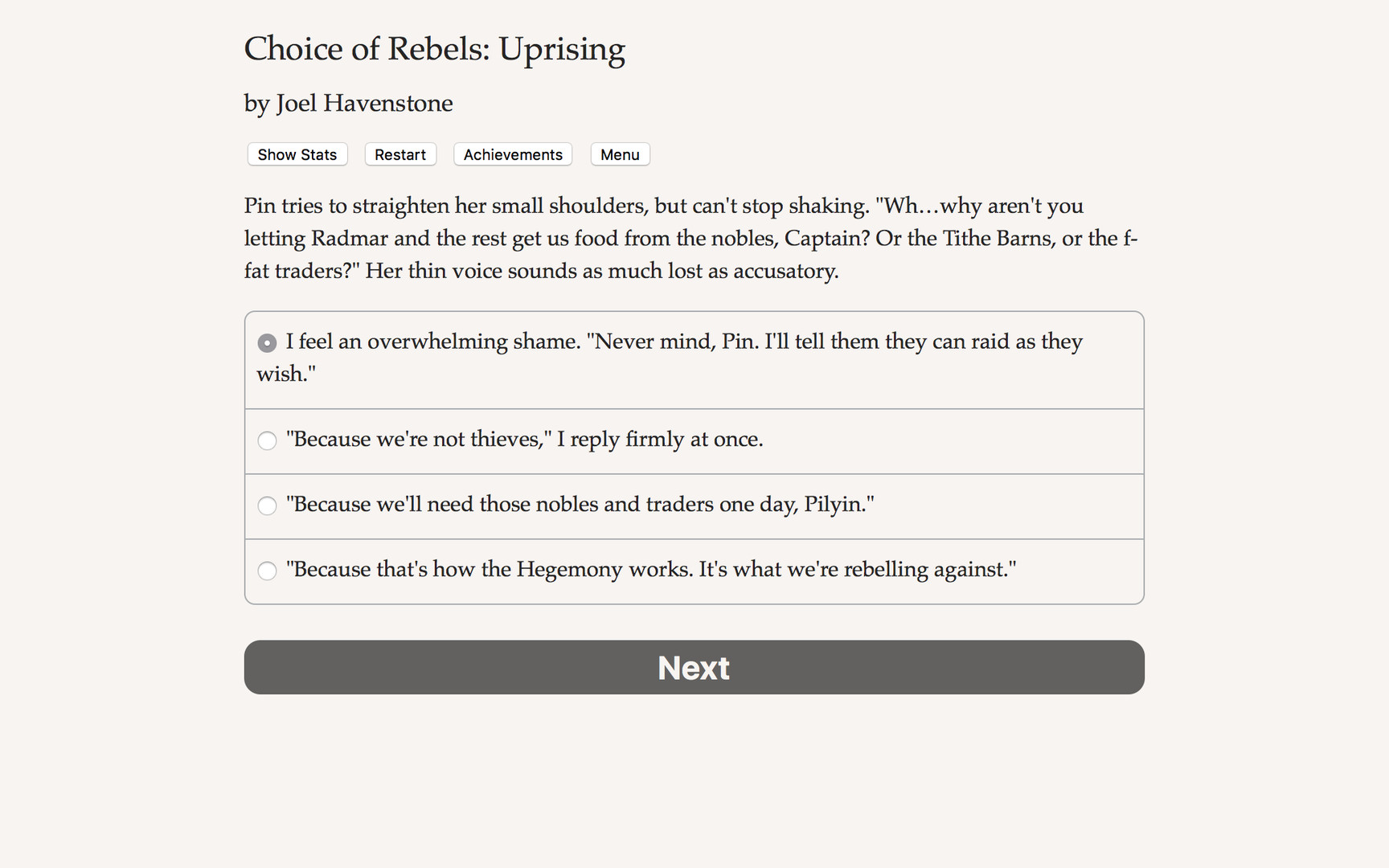 Choice of Rebels: Uprising Demo #0