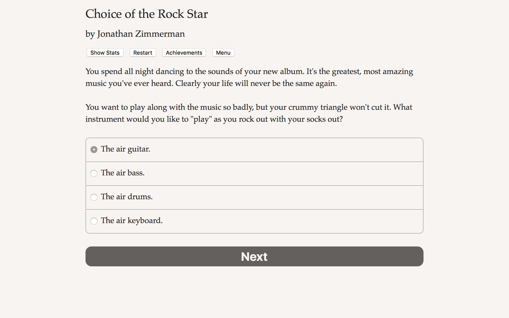 Choice of the Rock Star Demo #0