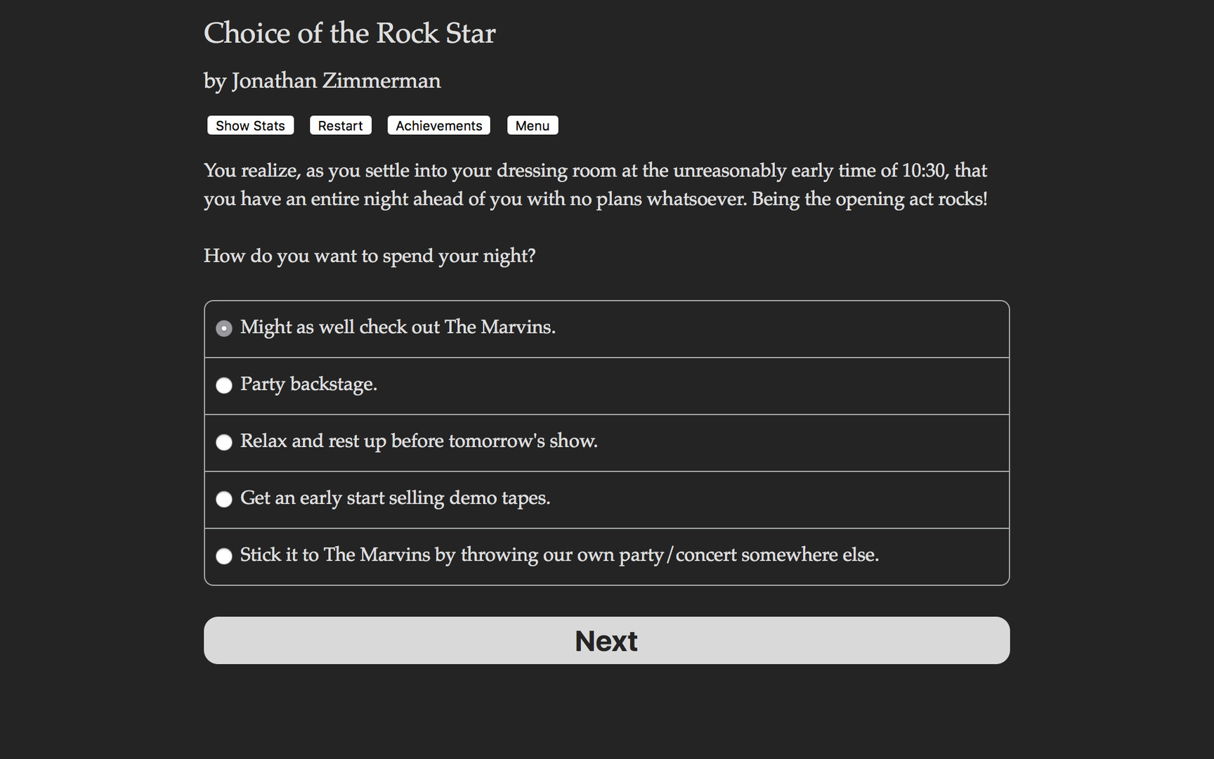 Choice of the Rock Star Demo #2