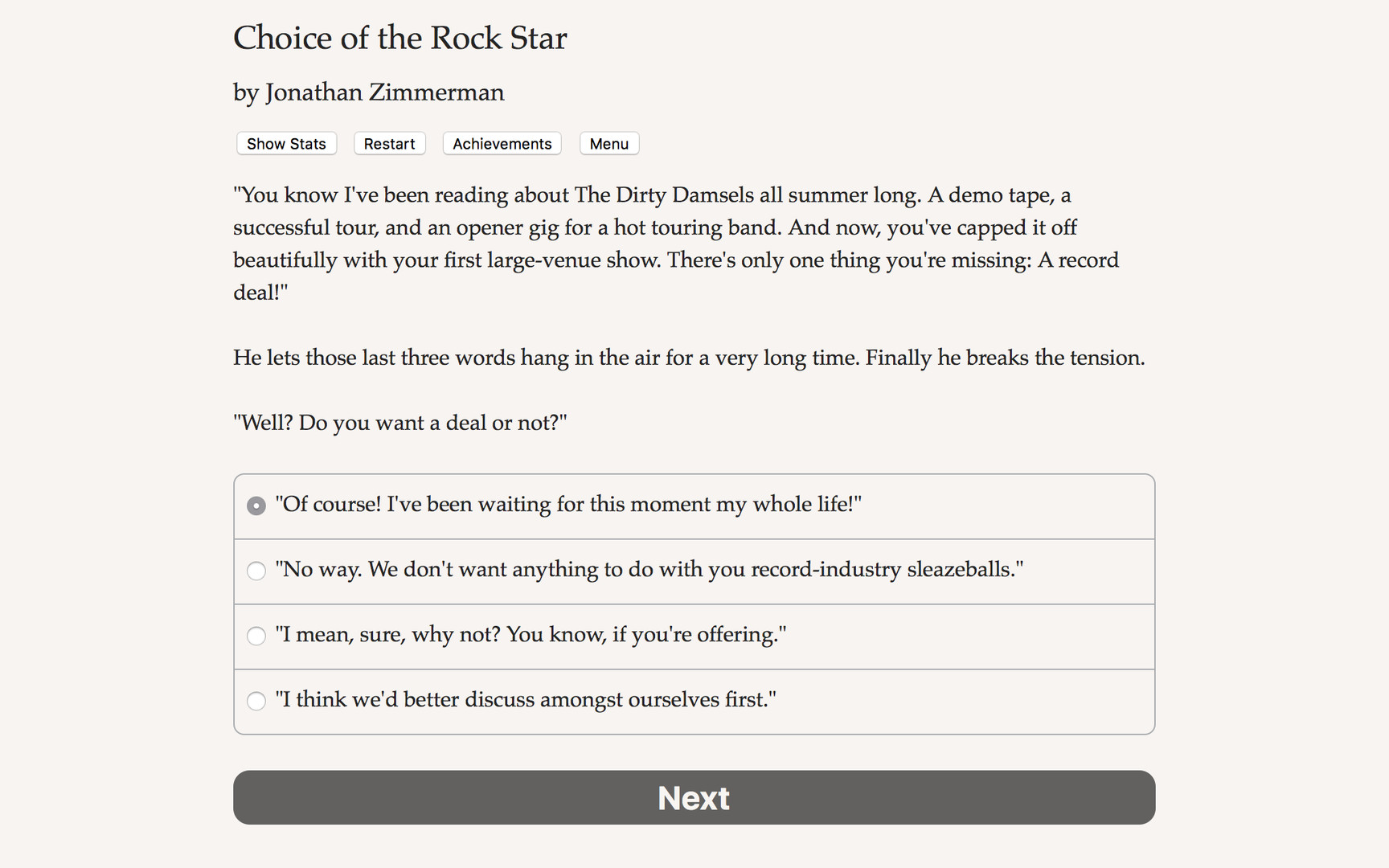 Choice of the Rock Star Demo #3