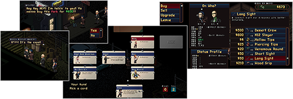 PRESENTATION - Pixel noir 4 shopchars crdtech | RPG Jeuxvidéo