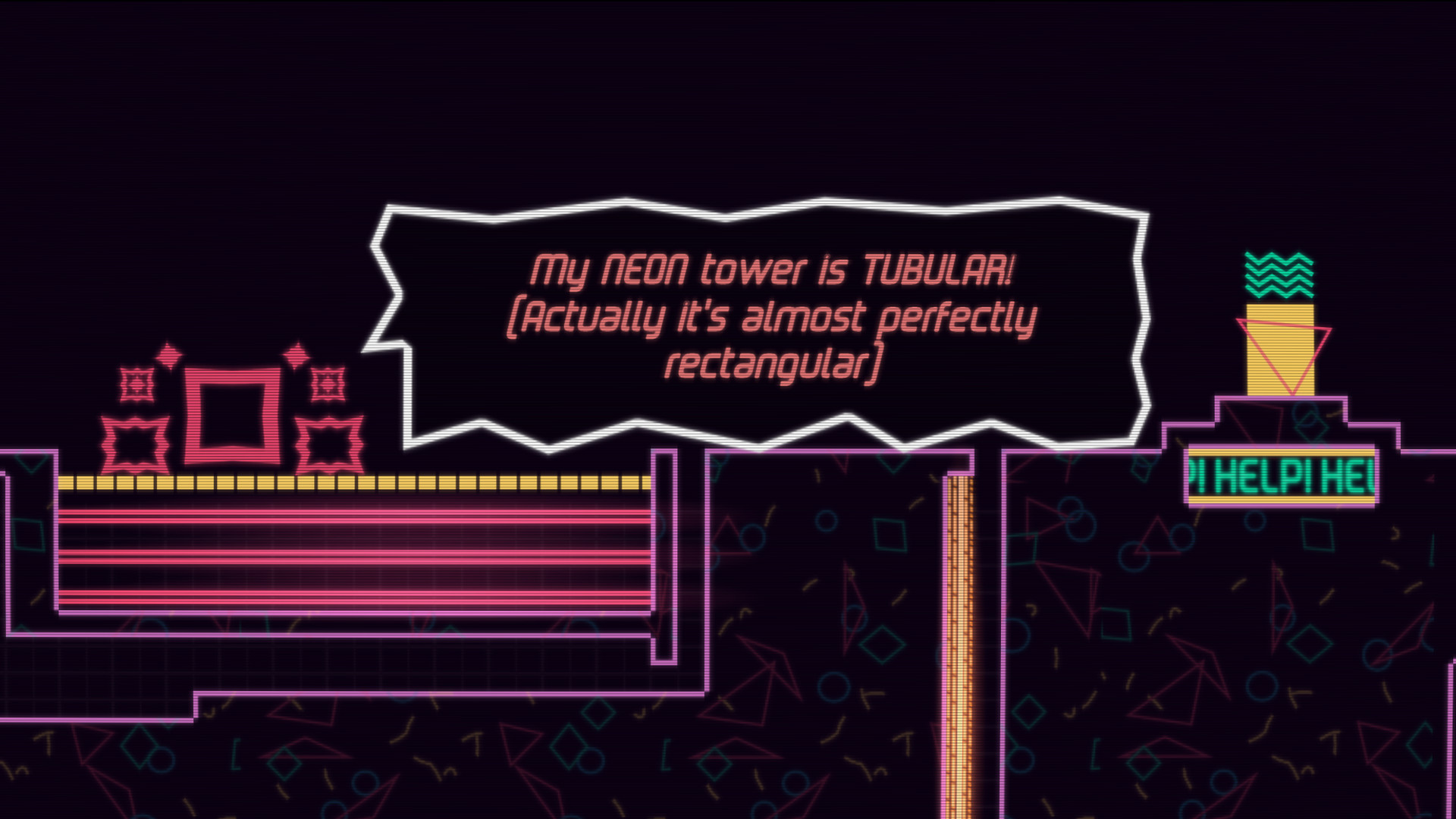 Big NEON Tower VS Tiny Square on Steam