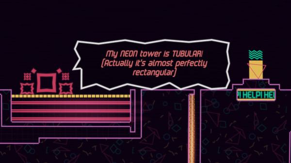 Скриншот из Big NEON Tower VS Tiny Square