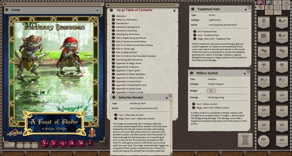 скриншот Fantasy Grounds - Legendary Beginnings: A Feast of Flavor (5E) 0