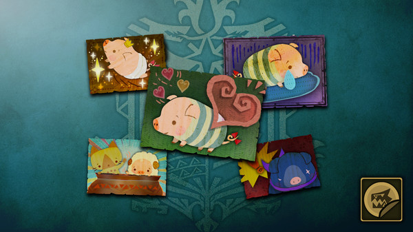 Monster Hunter: World - Sticker Set: Poogie for steam Monster Hunter: World - Sticker Set: Poogie for steam