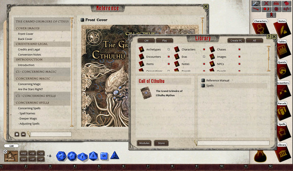 скриншот Fantasy Grounds - The Grand Grimoire of Cthulhu Mythos Magic (CoC7E) 2