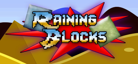 Raining blocks banner