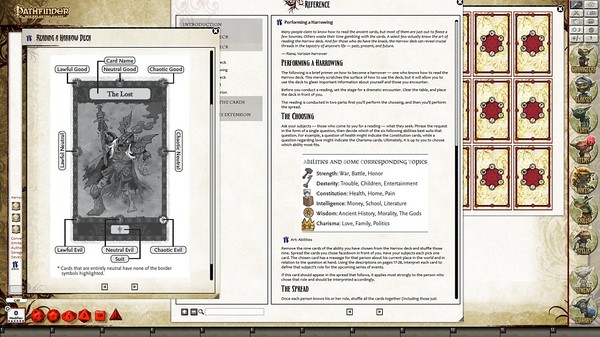 скриншот Fantasy Grounds - Pathfinder RPG - Harrow Deck (PFRPG) 0