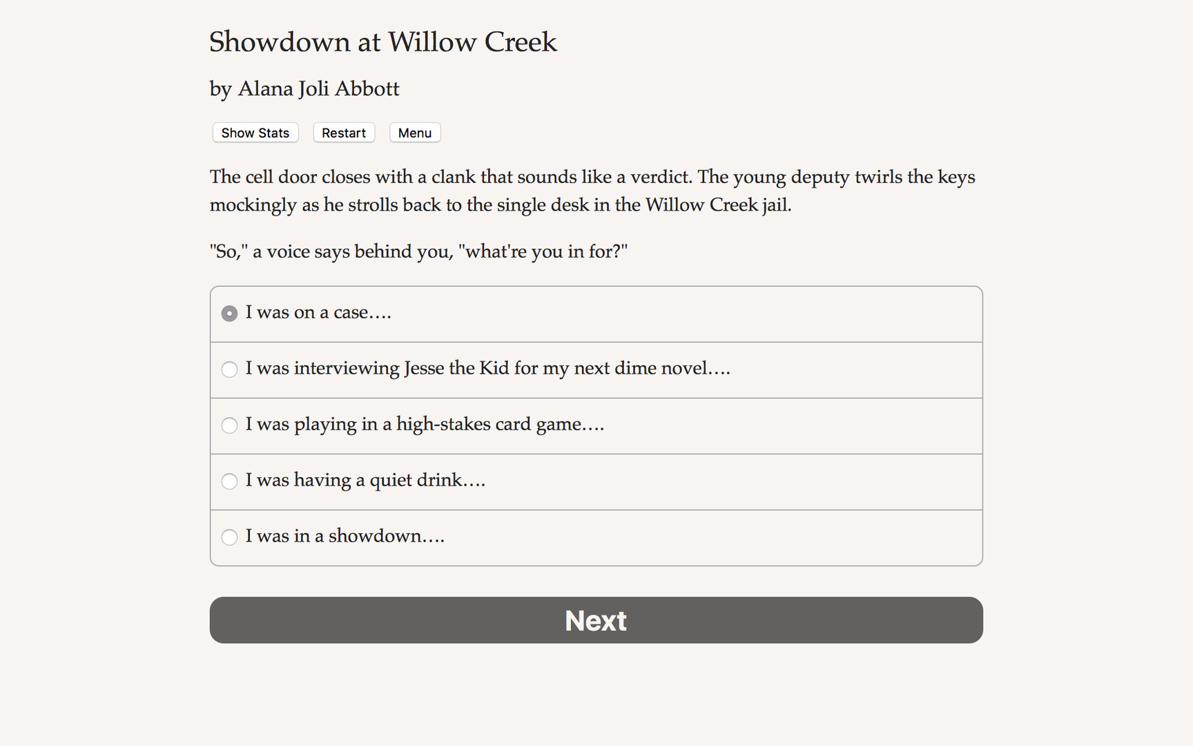 Showdown at Willow Creek Demo #0