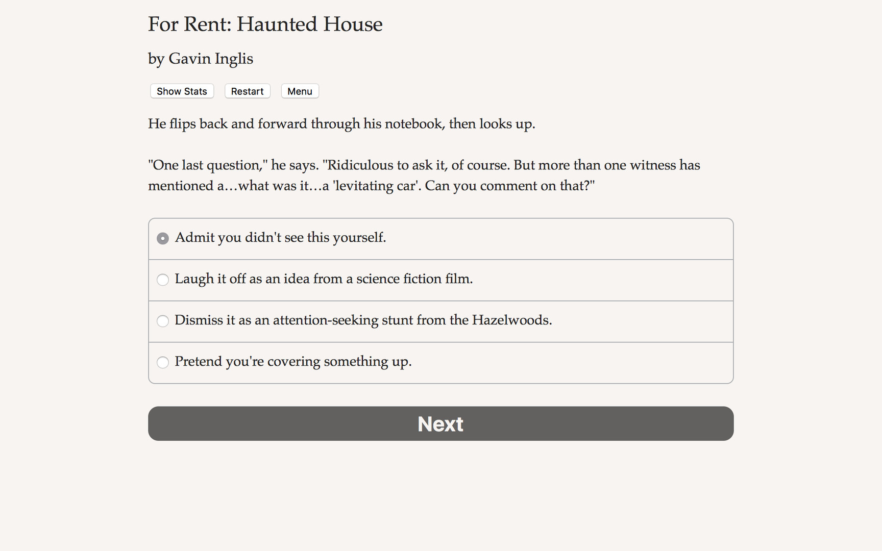 For Rent: Haunted House Demo #4